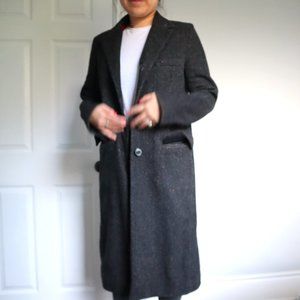 Sleek long wool coat from Zara